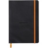 image:imageRhodia Rhodiarama SoftCover Notebook  72 Dots Sheets  4 x 5 12  Sapphire CoverBlack