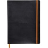 image:imageRhodia Rhodiarama SoftCover Notebook  72 Dots Sheets  4 x 5 12  Sapphire CoverBlack