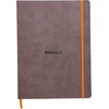 image:imageRhodia Rhodiarama SoftCover Notebook  72 Dots Sheets  4 x 5 12  Sapphire CoverChocolate