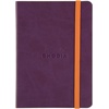 image:imageRhodia Rhodiarama SoftCover Notebook  72 Dots Sheets  4 x 5 12  Sapphire CoverPurple