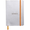 image:imageRhodia Rhodiarama SoftCover Notebook  72 Dots Sheets  4 x 5 12  Sapphire CoverSilver
