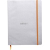 image:imageRhodia Rhodiarama SoftCover Notebook  72 Dots Sheets  4 x 5 12  Sapphire CoverSilver