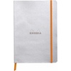 image:imageRhodia Rhodiarama SoftCover Notebook  72 Dots Sheets  4 x 5 12  Sapphire CoverSilver