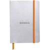 image:imageRhodia Rhodiarama SoftCover Notebook  72 Dots Sheets  4 x 5 12  Sapphire CoverSilver