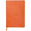 image:imageRhodia Rhodiarama SoftCover Notebook  72 Dots Sheets  4 x 5 12  Sapphire CoverTangerine
