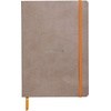 image:imageRhodia Rhodiarama SoftCover Notebook  72 Dots Sheets  4 x 5 12  Sapphire CoverTaupe