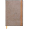 image:imageRhodia Rhodiarama SoftCover Notebook  72 Dots Sheets  4 x 5 12  Sapphire CoverTaupe