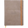image:imageRhodia Rhodiarama SoftCover Notebook  72 Dots Sheets  4 x 5 12  Sapphire CoverTaupe