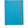 image:imageRhodia Rhodiarama SoftCover Notebook  72 Dots Sheets  4 x 5 12  Sapphire CoverTurquoise