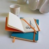 image:imageRhodia Rhodiarama SoftCover Notebook  72 Dots Sheets  4 x 5 12  Sapphire CoverTurquoise