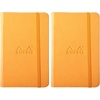 image:imageRhodia Rhodiarama Webnotebook  Lined 96 sheets  5 12 x 8 14  Beige Cover 118745COrange