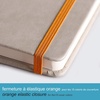 image:imageRhodia Rhodiarama Webnotebook  Lined 96 sheets  5 12 x 8 14  Beige Cover 118745CTurquoise