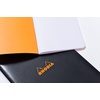 image:imageRhodia Slim Staplebound Notebooks  Graph 48 sheets  3 x 4 34 in  Black coverorange