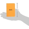 image:imageRhodia Slim Staplebound Notebooks  Graph 48 sheets  3 x 4 34 in  Black coverorange