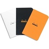 image:imageRhodia Slim Staplebound Notebooks  Lined 48 sheets  6 x 8 14 in  White cover 119187C