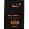 image:imageRhodia Staplebound Black 3375 x 475 Graph Notepad  R122009