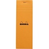 image:imageRhodia Staplebound Notepad  Graph 80 sheets  3 x 8 14  Orange cover Pack of 5