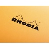 image:imageRhodia Staplebound Notepad  Graph 80 sheets  3 x 8 14  Orange cover Pack of 5