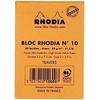 image:imageRhodia Staplebound Notepads  Lined 80 sheets  2 x 3 in  Orange cover