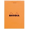 image:imageRhodia Top Staplebound No 11 Graph Notepad 3 X 4 Black White and Orange Set of 3 112009