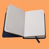 image:imageRhodia Webnotebook Webbies  Dot Grid 96 sheets  A6 3 12 x 5 12  Black Italian Synthetic Leather CoverBlack