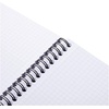 image:imageRhodia Wirebound Notebook 88 X1175 Inches Black Grid SatinBlack