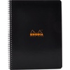 image:imageRhodia Wirebound Notebook 88 X1175 Inches Black Grid SatinBlack