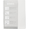 image:imageRhodia Wirebound Notebook 88 X1175 Inches Black Grid SatinWhite