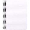 image:imageRhodia Wirebound Notebook 88 X1175 Inches Black Grid SatinWhite
