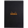 image:imageRhodia Wirebound Notepad A4 Lined  BlackBlack