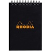 image:imageRhodia Wirebound Notepad A4 Lined  BlackBlack