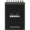 image:imageRhodia Wirebound Notepad A4 Lined  BlackBlack