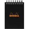 image:imageRhodia Wirebound Notepad A4 Lined  BlackBlack