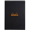 image:imageRhodia Wirebound Notepad A4 Lined  BlackBlack
