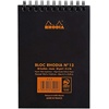 image:imageRhodia Wirebound Notepad A4 Lined  BlackBlack