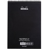 image:imageRhodia Wirebound Notepad A4 Lined  BlackBlack