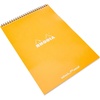 image:imageRhodia Wirebound Notepad A4 Lined  BlackOrange