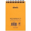 image:imageRhodia Wirebound Notepad A4 Lined  BlackOrange