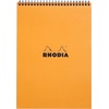image:imageRhodia Wirebound Notepad A4 Lined  BlackOrange