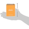 image:imageRhodia Wirebound Notepad A4 Lined  BlackOrange