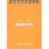 image:imageRhodia Wirebound Notepad A4 Lined  BlackOrange