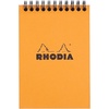 image:imageRhodia Wirebound Notepad A4 Lined  BlackOrange