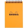 image:imageRhodia Wirebound Notepad A4 Lined  BlackOrange