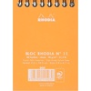 image:imageRhodia Wirebound Notepad A4 Lined  BlackOrange