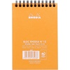 image:imageRhodia Wirebound Notepad A4 Lined  BlackOrange