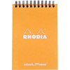 image:imageRhodia Wirebound Notepad A4 Lined  BlackOrange