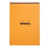 image:imageRhodia Wirebound Pad  A4 825 x 1175 inches  Grid Orange Pack of 3