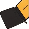 image:imageRhodia cf13roca Notepad Round Zip Case No 13 Grid Ruled Camelblack black 193911tcx