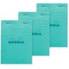 image:imageRodia Colors No 11 A7 Notepad Set of 3 80 Sheets 02 inch 5 mm Ruled Water Repellent Cover Perforation Pink Rhodia Colors cf11302blue
