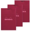 image:imageRodia Colors No 11 A7 Notepad Set of 3 80 Sheets 02 inch 5 mm Ruled Water Repellent Cover Perforation Pink Rhodia Colors cf11302plum